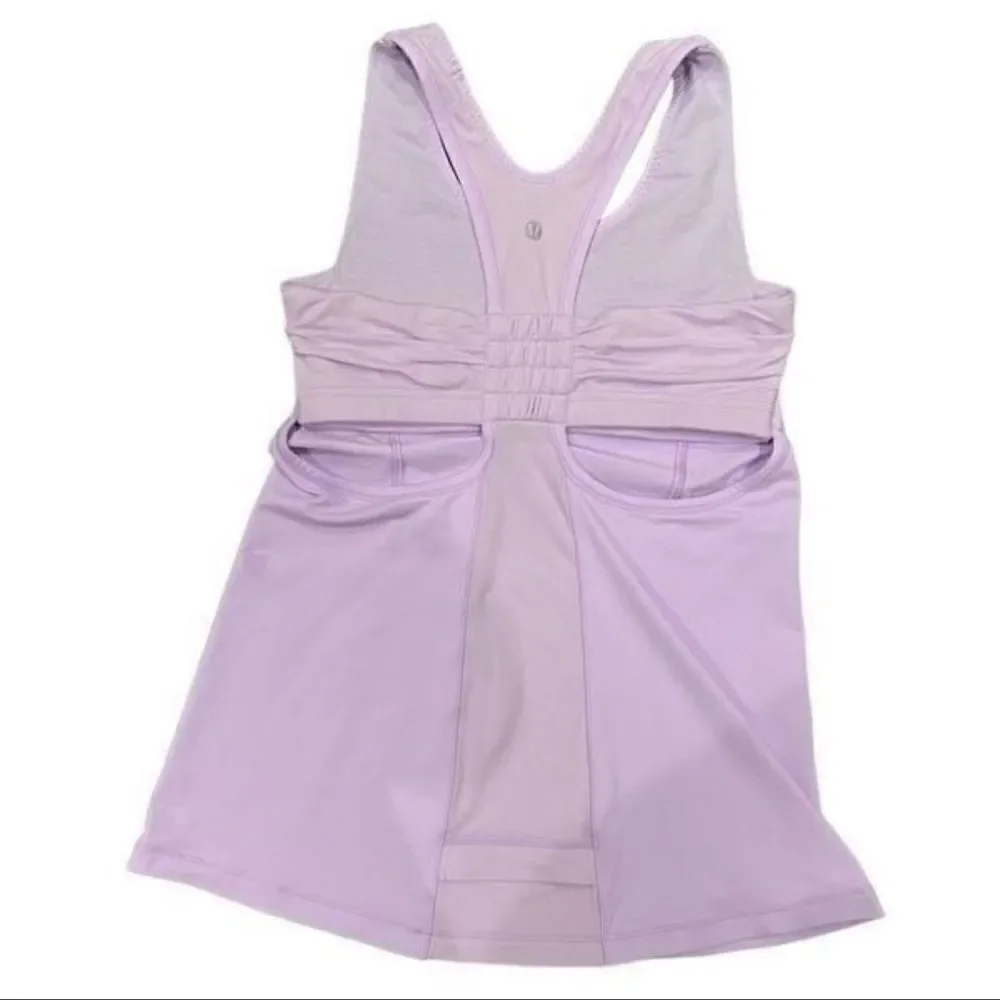 Lululemon tone it tank top pretty purple size 6